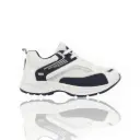 Men’s White & Navy Blue Running Shoes 