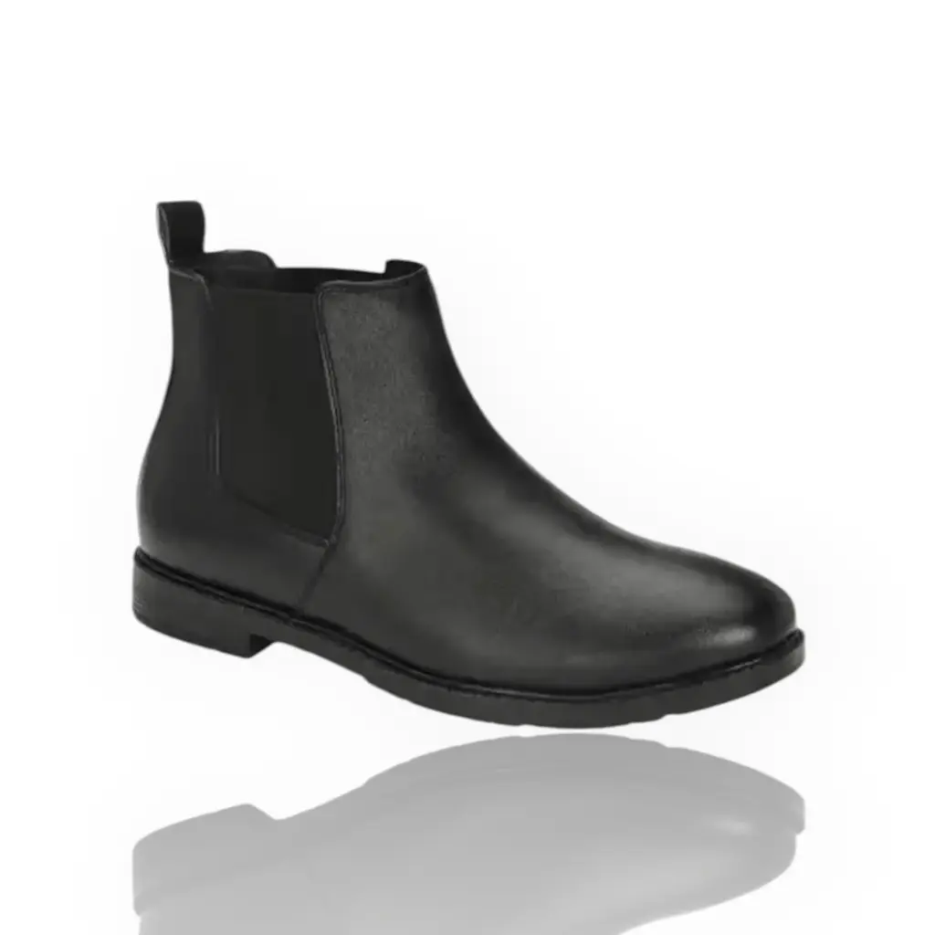 Men’s Black Leather Chelsea Boots – Classic & Elegant 