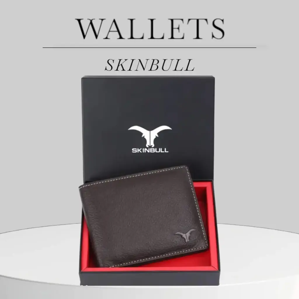 Skinbull Classic Brown Leather Wallet for Men 