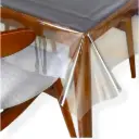 Transparent PVC Table Cover – Waterproof & Oilproof Protector