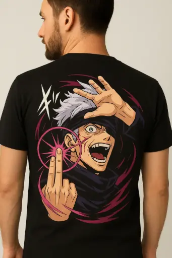 Black Anime Graphic T-Shirt – Bold Streetwear Style