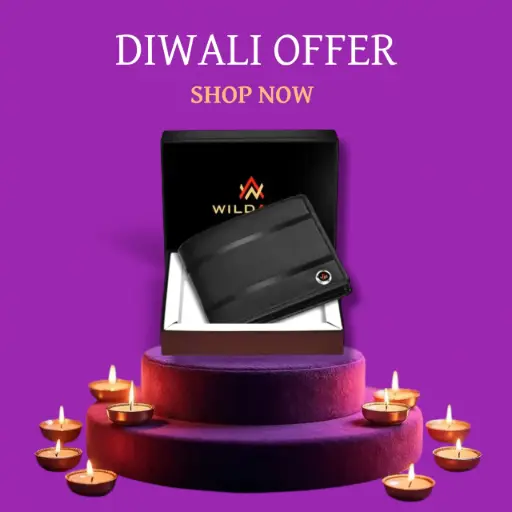 Premium Black Leather Wallet – Gift Box Edition