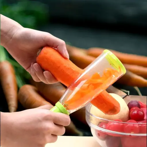 2-in-1 Vegetable & Fruit Peeler with Storage